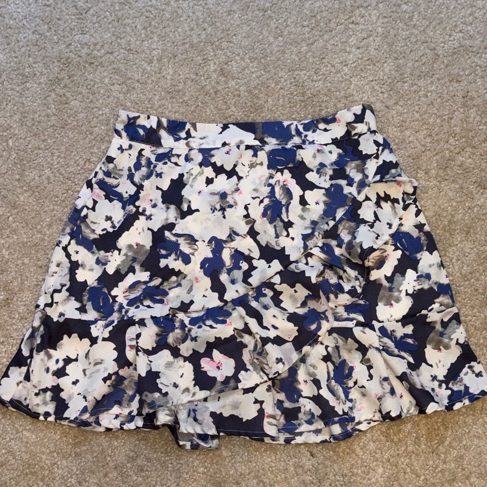 sim & sam floral print skirt